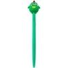 Lean Žalias gelinis rašiklis su dekoracija, mėlyna rašalo spalva, 17 cm, 0.5 mm