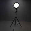 Žiedinė LED lempa, reguliuojama, USB maitinama, juoda, Ø 26 cm