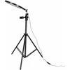 Žiedinė LED lempa, reguliuojama, USB maitinama, juoda, Ø 26 cm