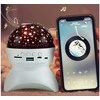 Žvaigždžių projektorius su Bluetooth garsiakalbiu, 11x13 cm, baltas