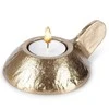 Lumarko Home Styling Collection Žvakidė aliuminė 12x9x5 cm auksinė