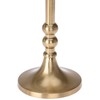 Dekoracja Domu Žvakidė aliuminis auksinis 17 cm