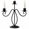 Home Styling Collection Metalinė žvakidė 3-aims Juoda Moderni dekoracija