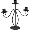 Home Styling Collection Metalinė žvakidė 3-aims Juoda Moderni dekoracija