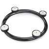 Home Styling Collection Žvakidė 4 žvakėms Metalinė Juoda 28x3,5 cm