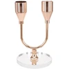 Home4You Žvakidė CHANLE H13cm, 2 rinkiniai, aukso spalvos