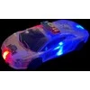 Greitasis policijos automobilis su LED šviesomis ir sirena