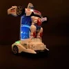 LED šviečiantis garsus leidžiantis robotas mašina