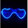 Širdelės formos LED akiniai - mėlyni