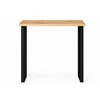 BERGAMO 115X65 ąžuolinis baro stalas : Apdaila - Be apdailos, Stalviršio briauna - 2+2 cm
