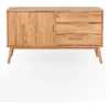 FUTURA 136cm Ąžuolinė komoda : Apdaila - Be apdailos