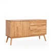 FUTURA 136cm Ąžuolinė komoda : Apdaila - Be apdailos