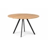 GENOVA TORI Ø110-150 apvalus, prasiilginantis, ąžuolinis stalas : Apdaila - Aliejuota bespalviu linų sėmenų aliejumi