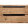 HUGO 180cm Ąžuolinis TV staliukas : Apdaila - Be apdailos, Aukštis - 48cm