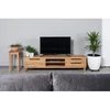 HUGO 180cm Ąžuolinis TV staliukas : Apdaila - Be apdailos, Aukštis - 48cm