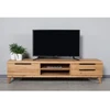 HUGO 180cm Ąžuolinis TV staliukas : Apdaila - Be apdailos, Aukštis - 48cm