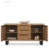 HUGO R 140cm Ąžuolinė komoda : Apdaila - Be apdailos