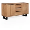 HUGO R 140cm Ąžuolinė komoda : Apdaila - Be apdailos