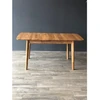 ISKU 120-160x80 ąžuolinis, prasiilginantis stalas : Apdaila - Be apdailos