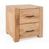 LAHTI MODERN 53 cm Ąžuolinė spintelė prie lovos : Apdaila - Aliejuota bespalviu linų sėmenų aliejumi
