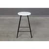 LOFT Baltas-Juodas pusbario (60cm) taburetė