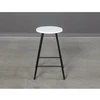 LOFT Baltas-Juodas pusbario (60cm) taburetė