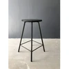 LOFT Juodas pusbario (60cm) taburetė