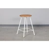 LOFT OAK-Baltas pusbario (65cm) taburetė