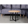 LOFT R Ø70 ąžuolinis apvalus žurnalinis staliukas : Apdaila - Be apdailos, Aukštis - 47cm