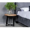 LOFT R Ø70 ąžuolinis apvalus žurnalinis staliukas : Apdaila - Be apdailos, Aukštis - 47cm