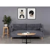 LOFT R ELIPSE 100X60 ąžuolinis ovalus žurnalinis staliukas juodom kojom : Aukštis - 44cm