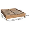 Lova OAK BASE 120 Ąžuolinės Lovos rėmas : Apdaila - Aliejuota bespalviu aliejumi su kietaisiais vaškais, Čiužinio dydis - 120x200cm