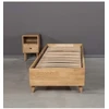 Lova OAK BASE 90 Ąžuolinės Lovos rėmas : Apdaila - Aliejuota bespalviu linų sėmenų aliejumi, Čiužinio dydis - 90x200cm