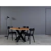 MODERNA ELIPSE 140X90 ąžuolinis stalas : Apdaila - Aliejuota bespalviu linų sėmenų aliejumi