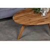 OAKY ELIPSE 140X90 ąžuolinis ovalus žurnalinis staliukas : Apdaila - Be apdailos, Aukštis - 52cm