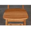 PAULA WOODEN (70cm) pilnai ąžuolinė baro kėdė : Apdaila - Be apdailos