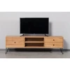 RETRO EASY 160cm Ąžuolinis TV staliukas : Apdaila - Aliejuota bespalviu linų sėmenų aliejumi