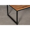 SELECT 110X60 ąžuolinis žurnalinis staliukas juodos kojos : Apdaila - Be apdailos, Stalviršio briauna - 2+2 cm