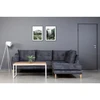 SELECT Baltas 110X60 ąžuolinis žurnalinis staliukas baltos kojos : Apdaila - Aliejuota bespalviu linų sėmenų aliejumi, Stalviršio briauna - 2 cm