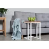 SELECT Baltas MIX ąžuolinis 35x45x55 šoninis staliukas : Apdaila - Aliejuota bespalviu linų sėmenų aliejumi