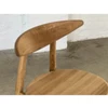 SOLO WOODEN (70cm) pilnai ąžuolinė baro kėdė : Apdaila - Aliejuota bespalviu linų sėmenų aliejumi