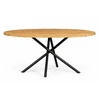 SPYDER OVAL 160X100 ąžuolinis stalas : Apdaila - Be apdailos