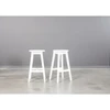 STOOL Baltas ąžuolinė baro (69cm) taburetė