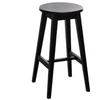 STOOL Juodas ąžuolinė baro (69cm) taburetė