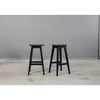 STOOL Juodas ąžuolinė baro (69cm) taburetė