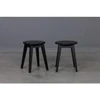 STOOL Juodas ąžuolinė taburetė
