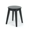 STOOL Juodas ąžuolinė taburetė