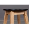 STOOL Juodas TOP ąžuolinė taburetė