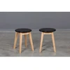 STOOL Juodas TOP ąžuolinė taburetė