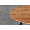 TORI Ø80 ąžuolinis apvalus žurnalinis staliukas : Apdaila - Be apdailos, Aukštis - 46cm